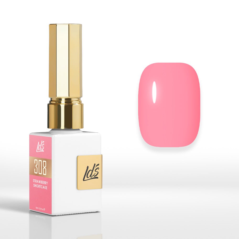 LDS Color Craze Gel Nail Polish - 308 Strawberry Shortcake - 0.5oz - DTK Nail Supply