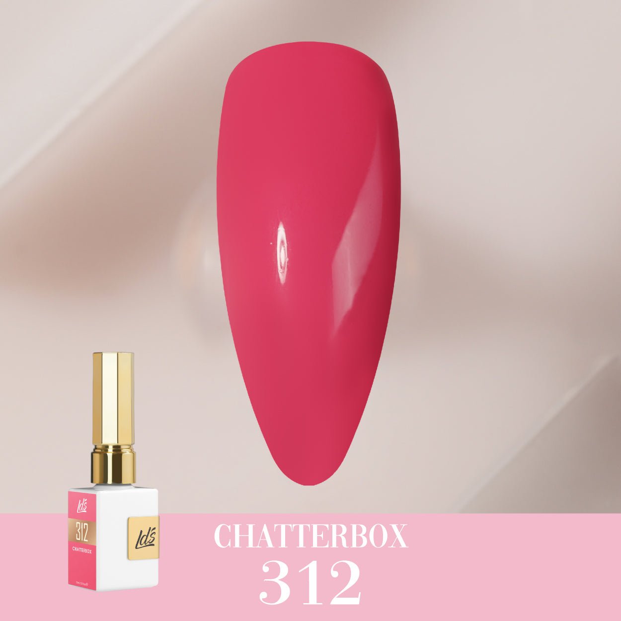 LDS Color Craze Gel Nail Polish - 312 Chatterbox - 0.5oz - DTK Nail Supply