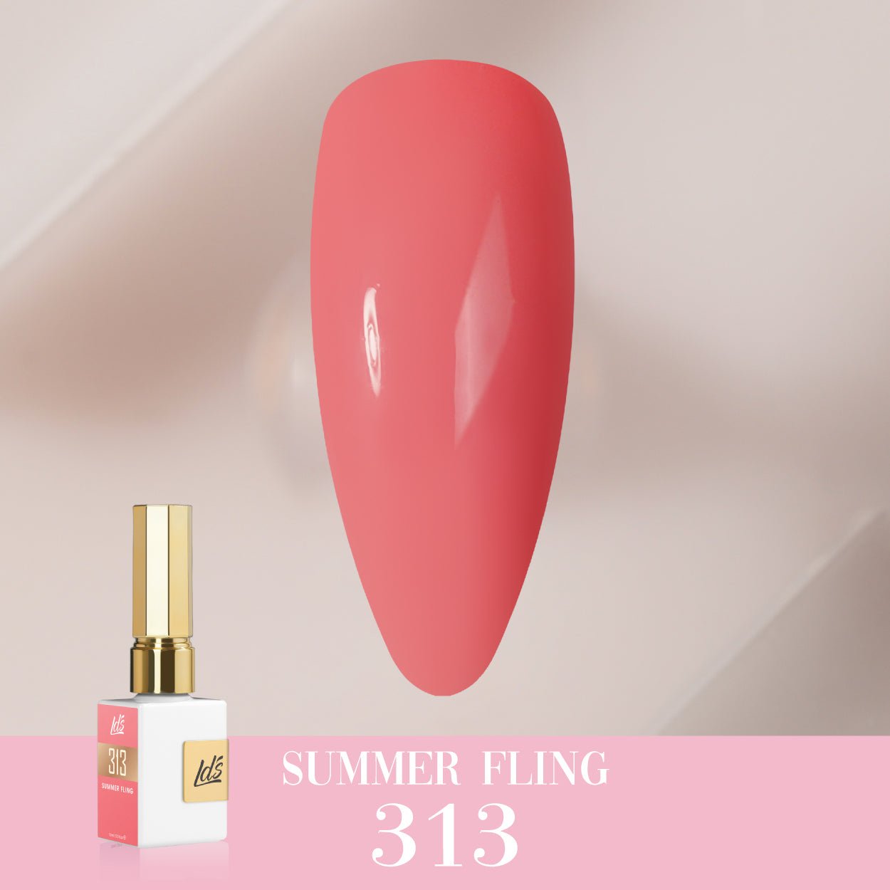 LDS Color Craze Gel Nail Polish - 313 Summer Fling - 0.5oz - DTK Nail Supply