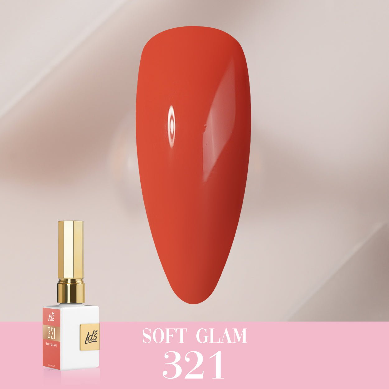 LDS Color Craze Gel Nail Polish - 321 Soft Glam - 0.5oz - DTK Nail Supply