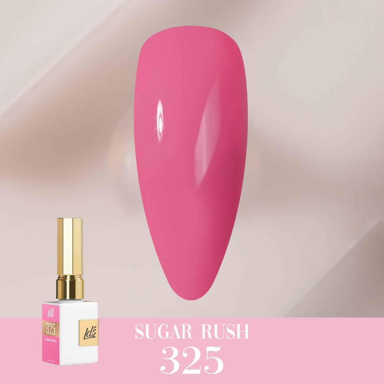 LDS Color Craze Gel Nail Polish - 325 Sugar Rush - 0.5oz - DTK Nail Supply