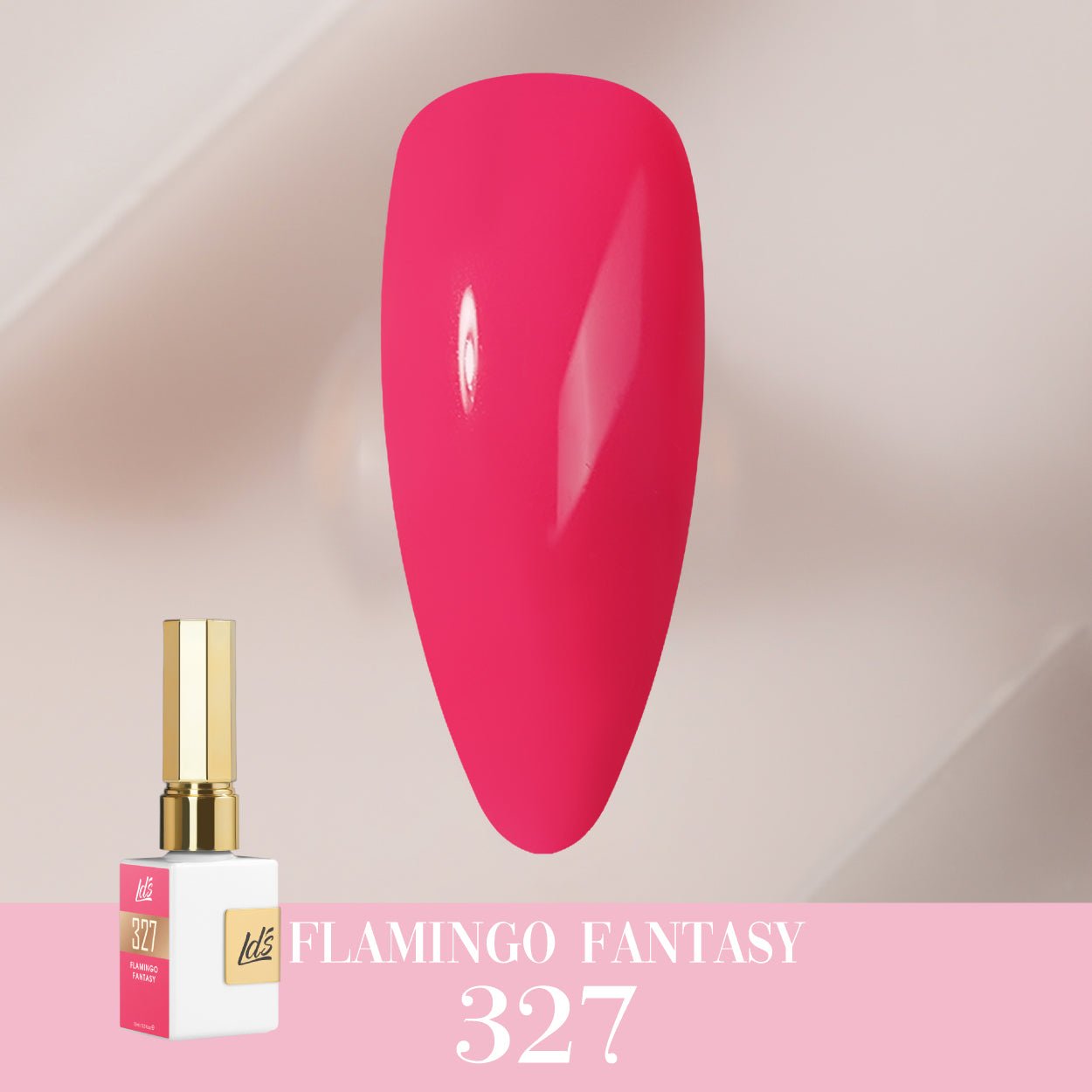 LDS Color Craze Gel Nail Polish - 327 Flamingo Fantasy - 0.5oz - DTK Nail Supply