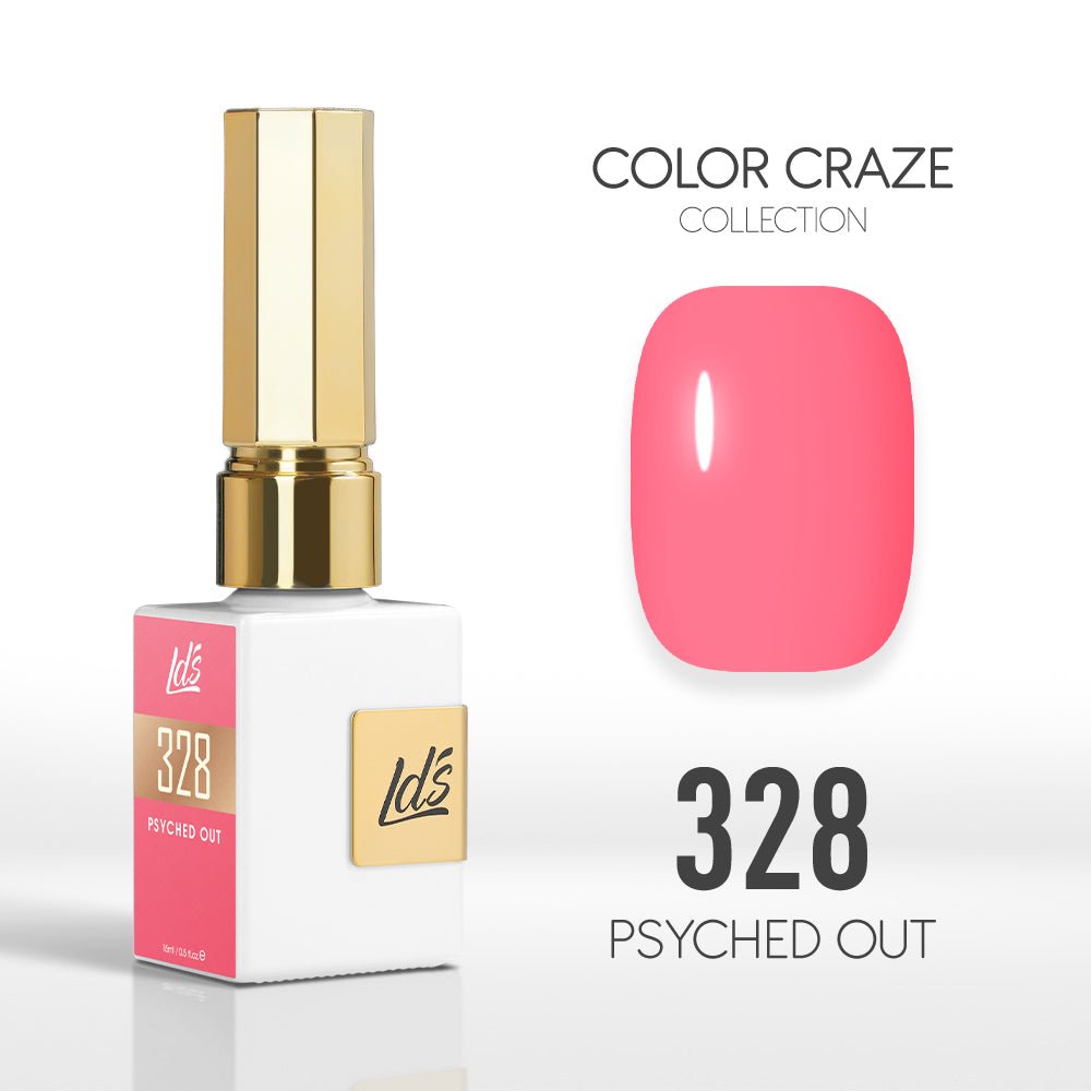 LDS Color Craze Gel Nail Polish - 328 Psyched Out - 0.5oz - DTK Nail Supply