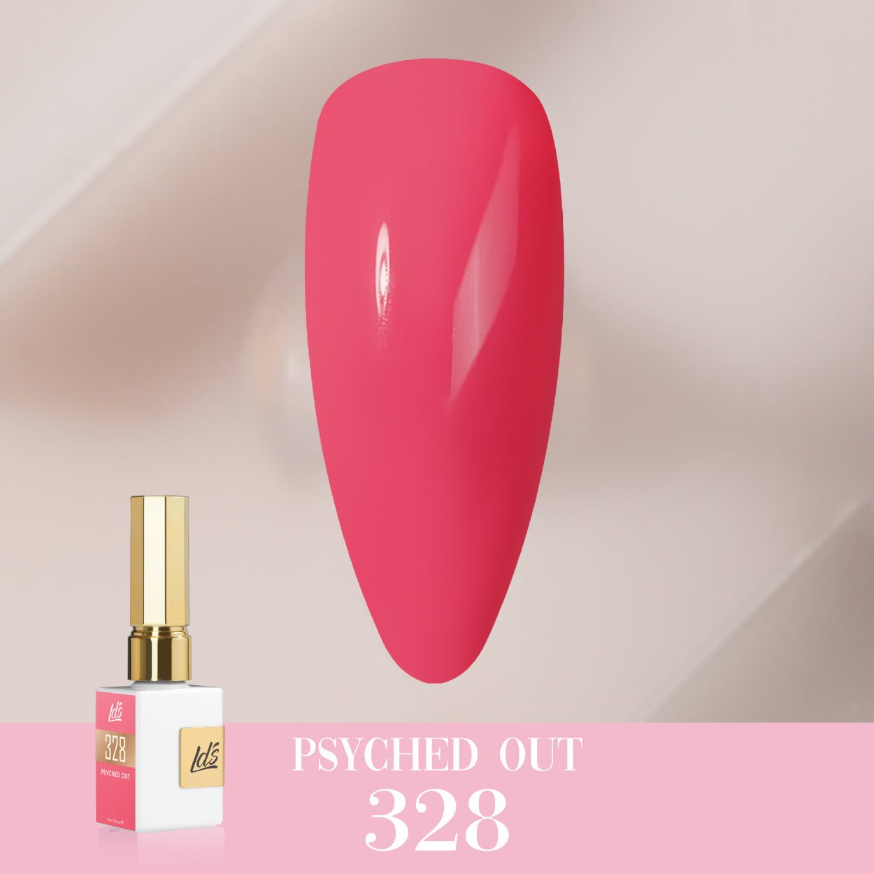 LDS Color Craze Gel Nail Polish - 328 Psyched Out - 0.5oz - DTK Nail Supply