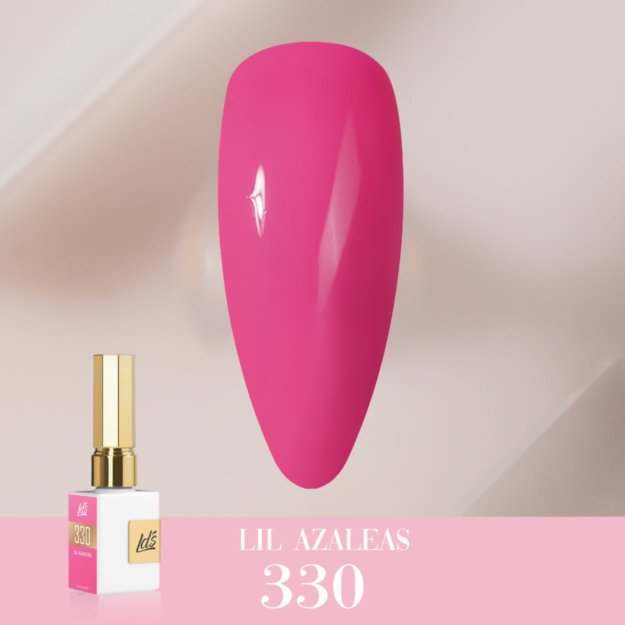 LDS Color Craze Gel Nail Polish - 330 Lil Azaleas - 0.5oz - DTK Nail Supply