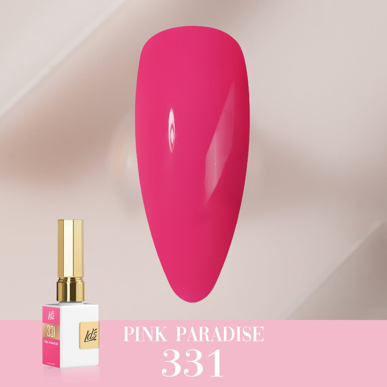 LDS Color Craze Gel Nail Polish - 331 Pink Paradise - 0.5oz - DTK Nail Supply