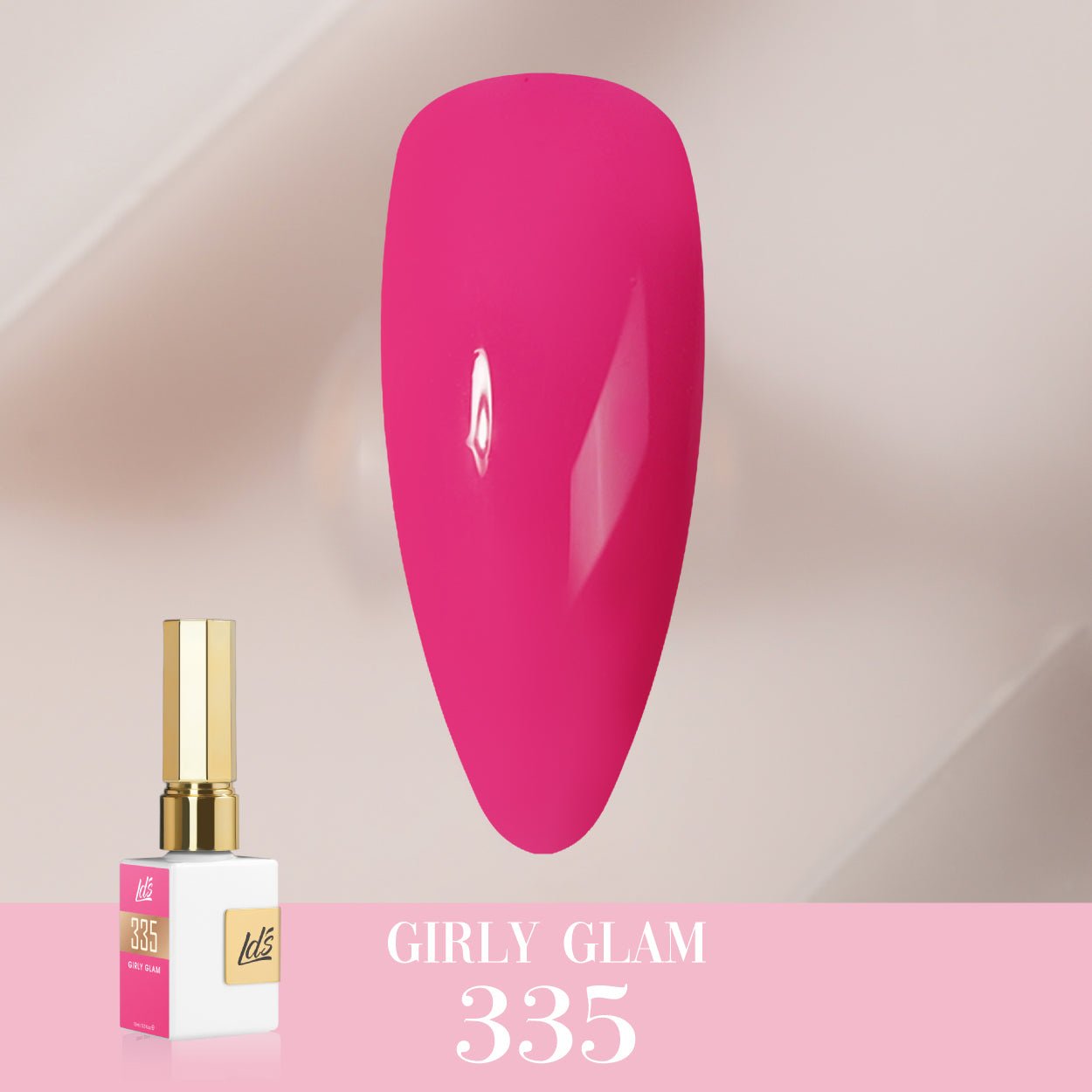 LDS Color Craze 335 Girly Glam Gel Polish — Soft Pink | DTK – DTK