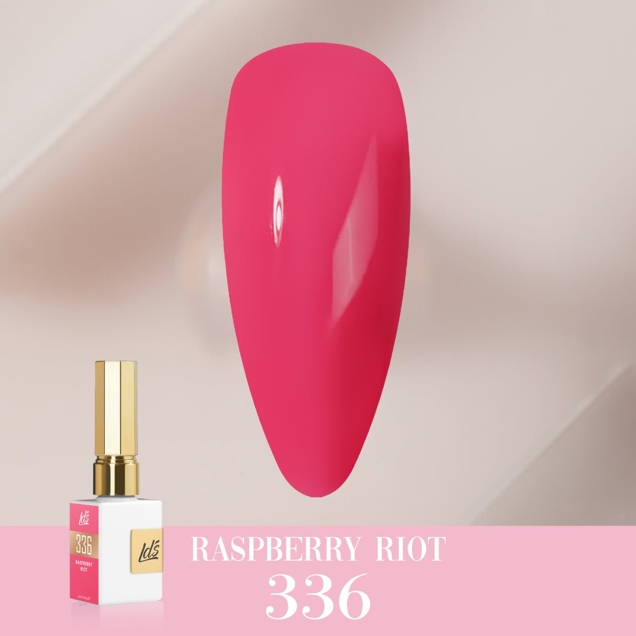 LDS Color Craze Gel Nail Polish - 336 Raspberry Riot - 0.5oz - DTK Nail Supply