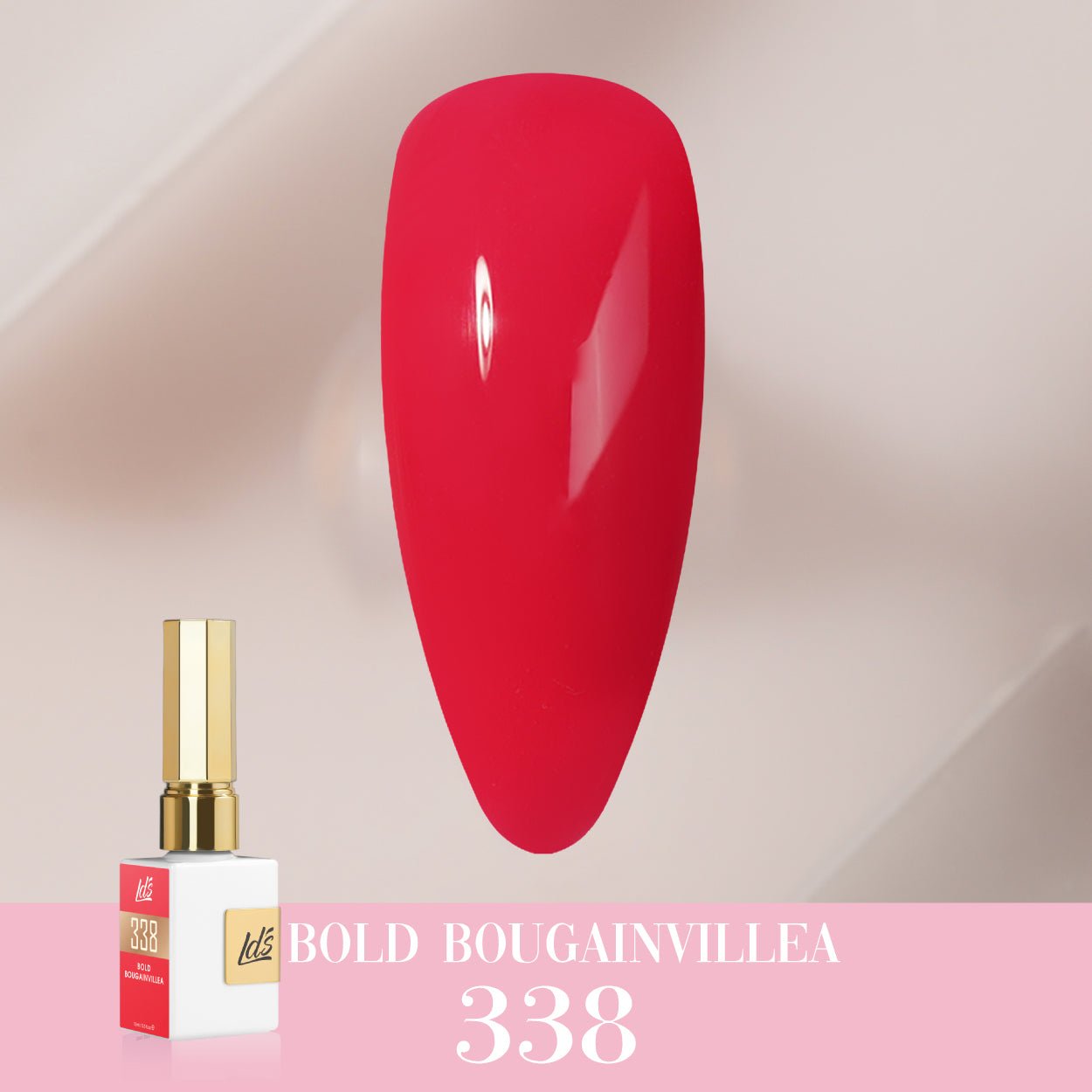 LDS Color Craze Gel Nail Polish - 338 Bold Bougainvillea - 0.5oz - DTK Nail Supply