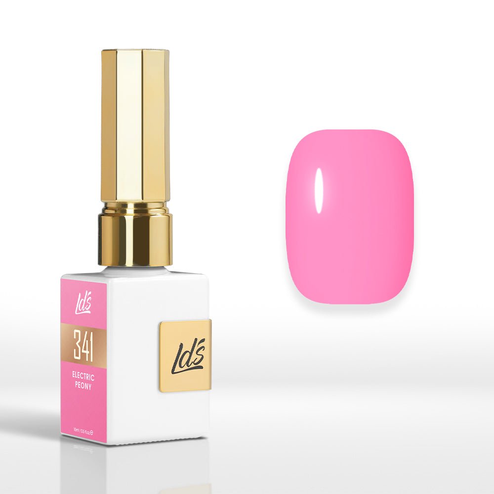 LDS Color Craze Gel Nail Polish - 341 Electric Peony - 0.5oz - DTK Nail Supply