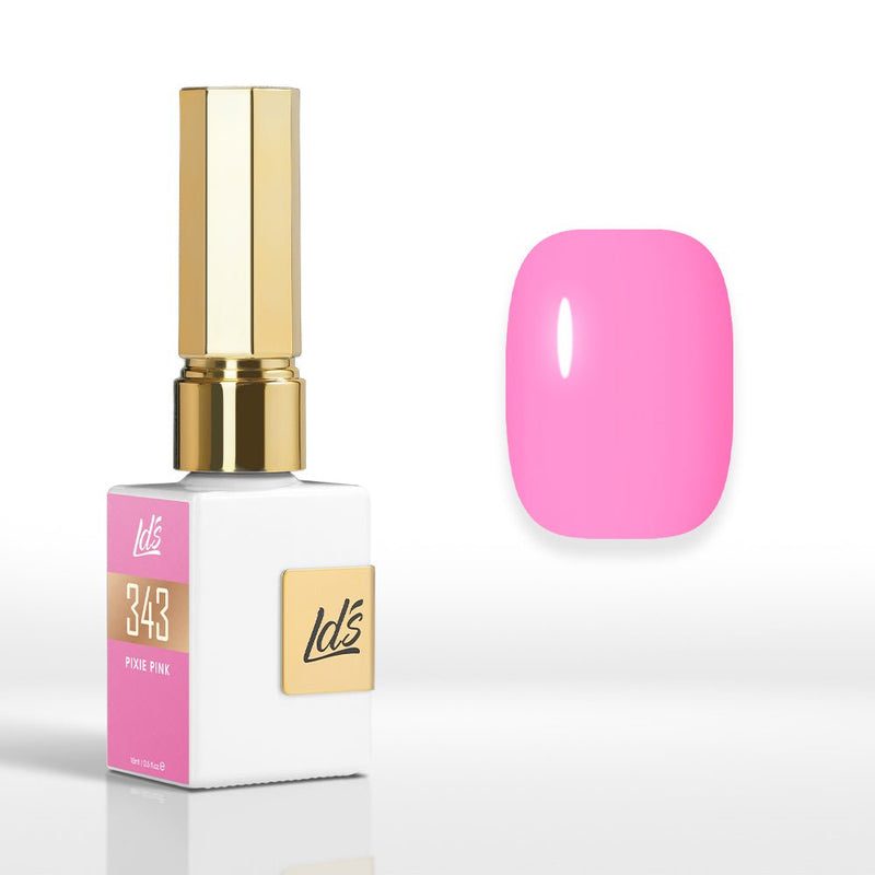 LDS Color Craze Gel Nail Polish - 343 Pixie Pink - 0.5oz - DTK Nail Supply