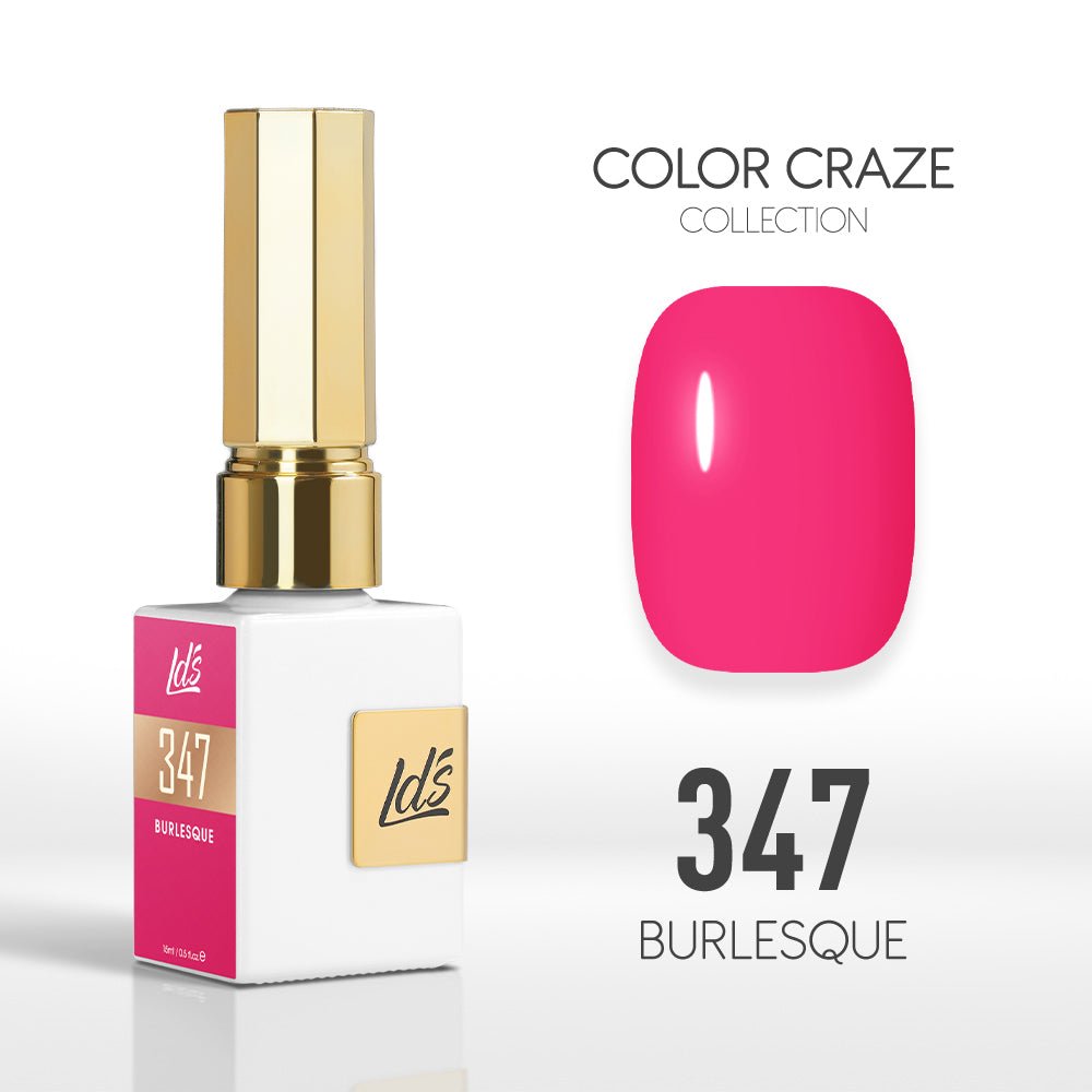LDS Color Craze Gel Nail Polish - 347 Burlesque - 0.5oz - DTK Nail Supply
