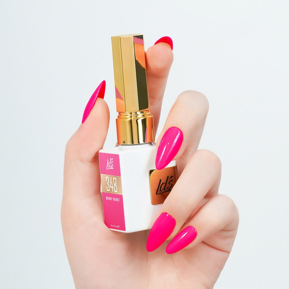 LDS Color Craze Gel Nail Polish - 348 Berry Burst - 0.5oz - DTK Nail Supply