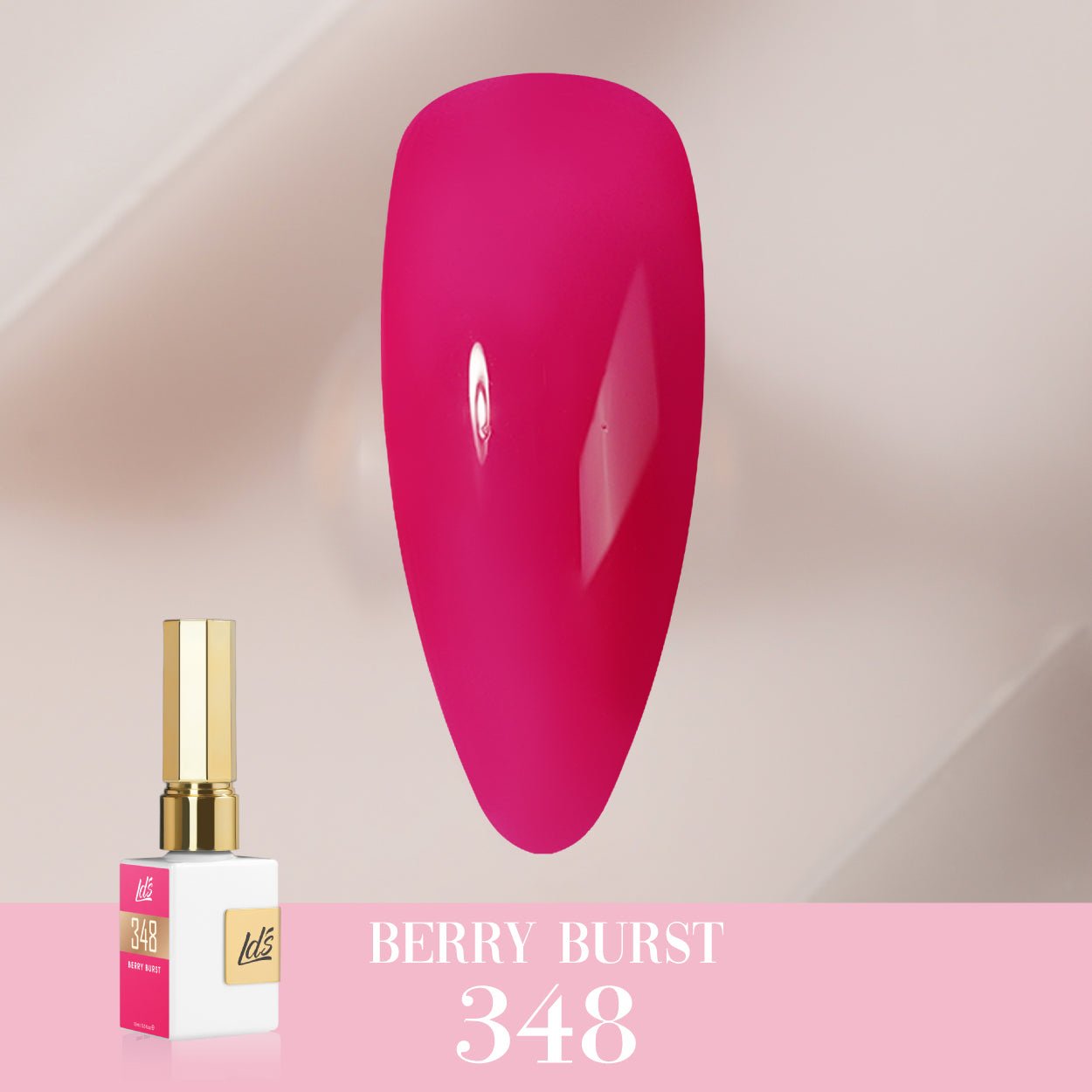 LDS Color Craze Gel Nail Polish - 348 Berry Burst - 0.5oz - DTK Nail Supply