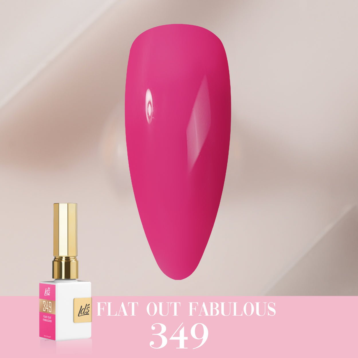 LDS Color Craze Gel Nail Polish - 349 Flat Out Fabulous - 0.5oz - DTK Nail Supply