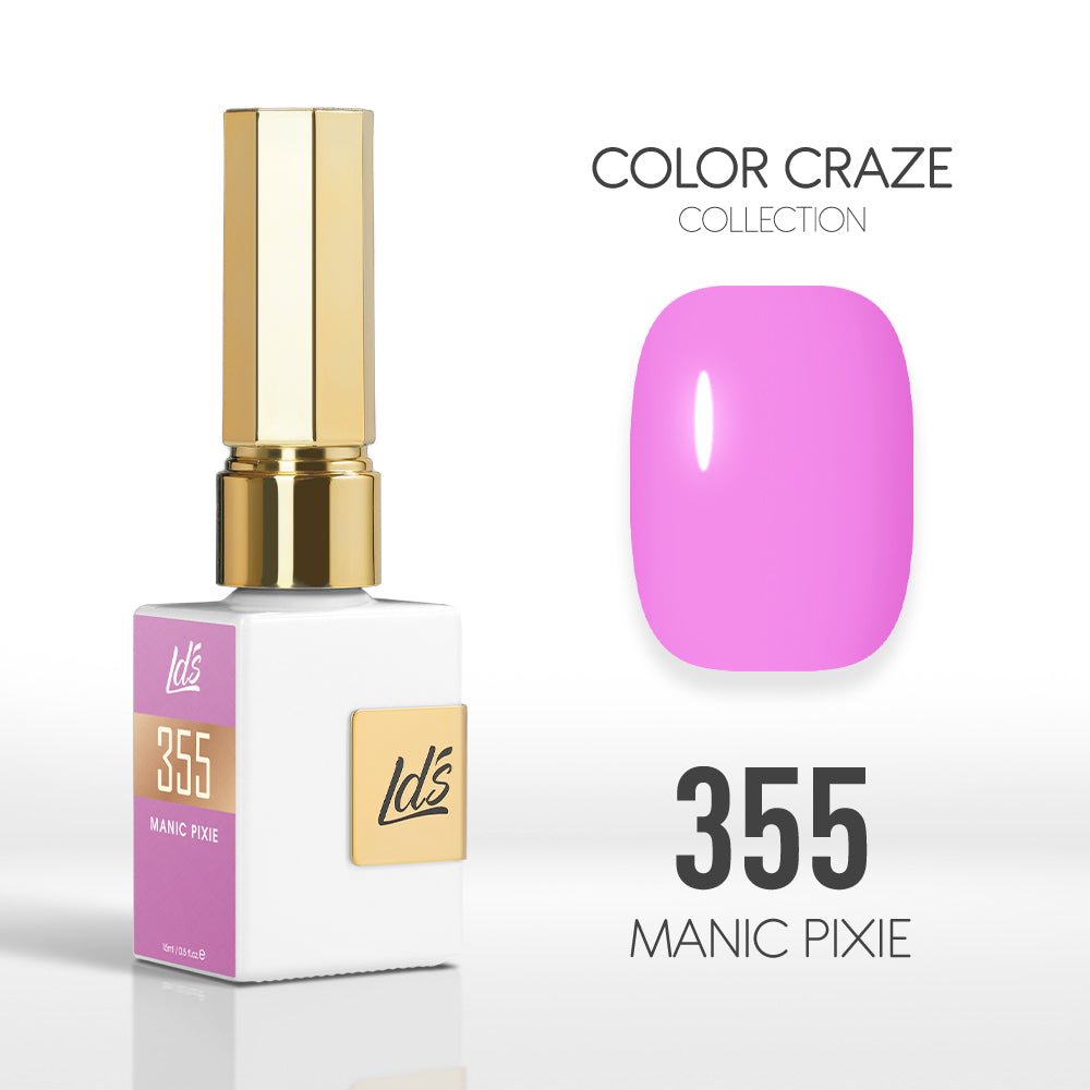 LDS Color Craze Gel Nail Polish - 355 Manic Pixie - 0.5oz - DTK Nail Supply