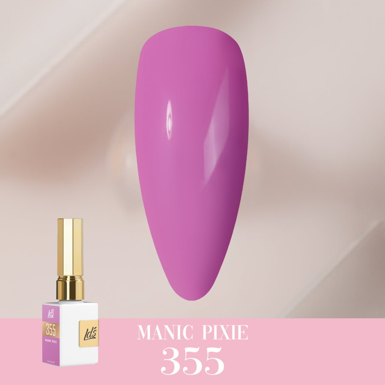 LDS Color Craze Gel Nail Polish - 355 Manic Pixie - 0.5oz - DTK Nail Supply