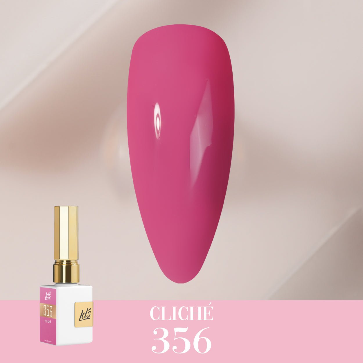 LDS Color Craze Gel Nail Polish - 356 Cliché - 0.5oz - DTK Nail Supply