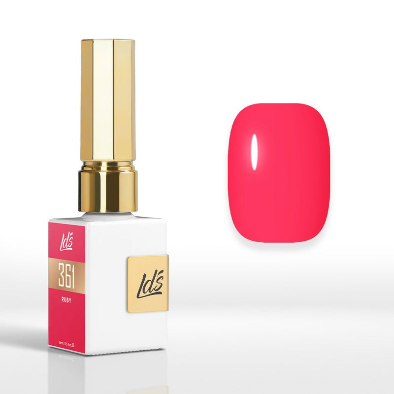 LDS Color Craze Gel Nail Polish - 361 Ruby - 0.5oz - DTK Nail Supply