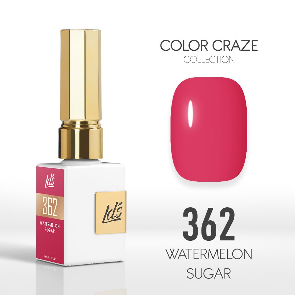 LDS Color Craze Gel Nail Polish - 362 Watermelon Sugar - 0.5oz - DTK Nail Supply