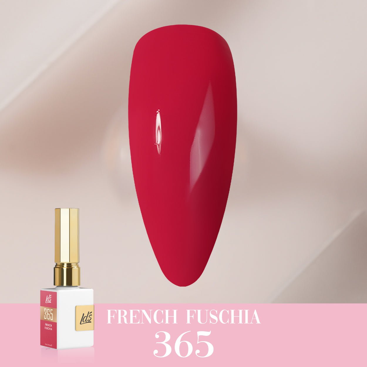 LDS Color Craze Gel Nail Polish - 365 French Fuschia - 0.5oz - DTK Nail Supply