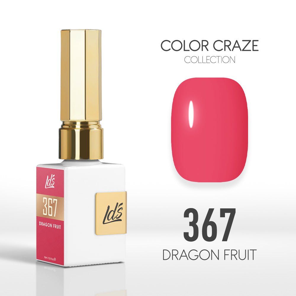 LDS Color Craze Gel Nail Polish - 367 Dragon Fruit - 0.5oz - DTK Nail Supply
