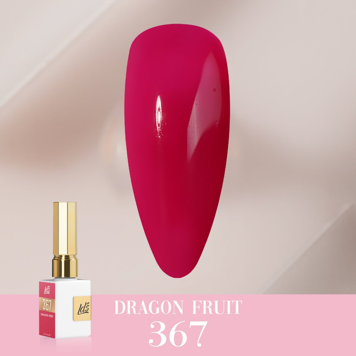 LDS Color Craze Gel Nail Polish - 367 Dragon Fruit - 0.5oz - DTK Nail Supply