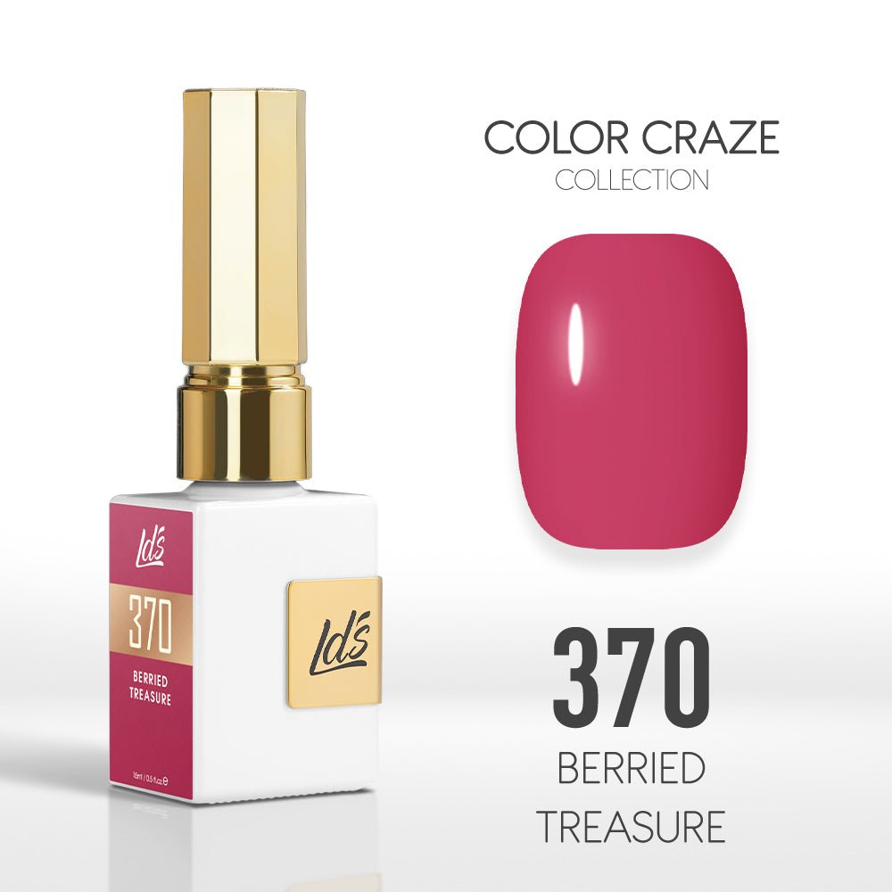LDS Color Craze Gel Nail Polish - 370 Berried Treasure - 0.5oz - DTK Nail Supply