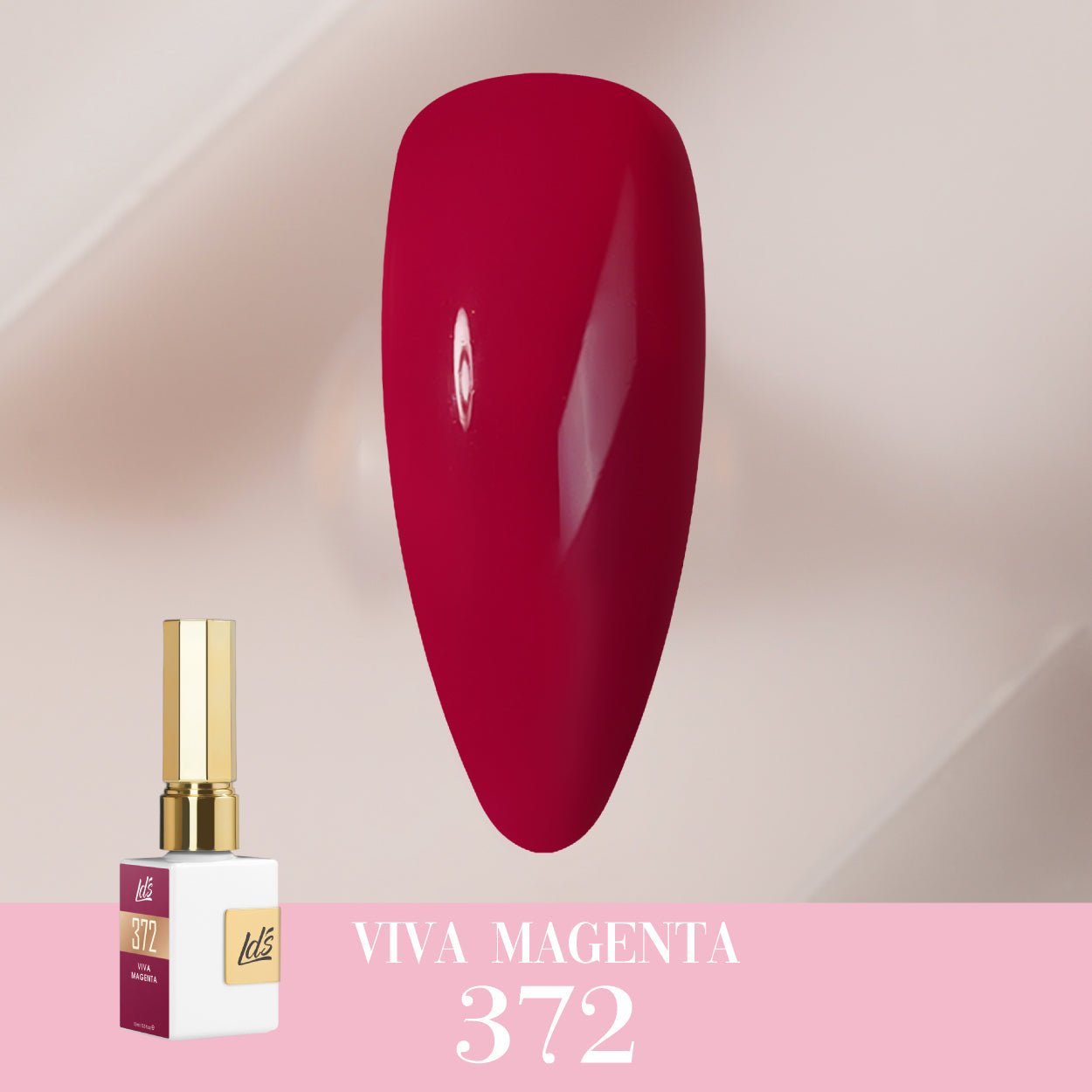 LDS Color Craze Gel Nail Polish - 372 Viva Magenta - 0.5oz - DTK Nail Supply