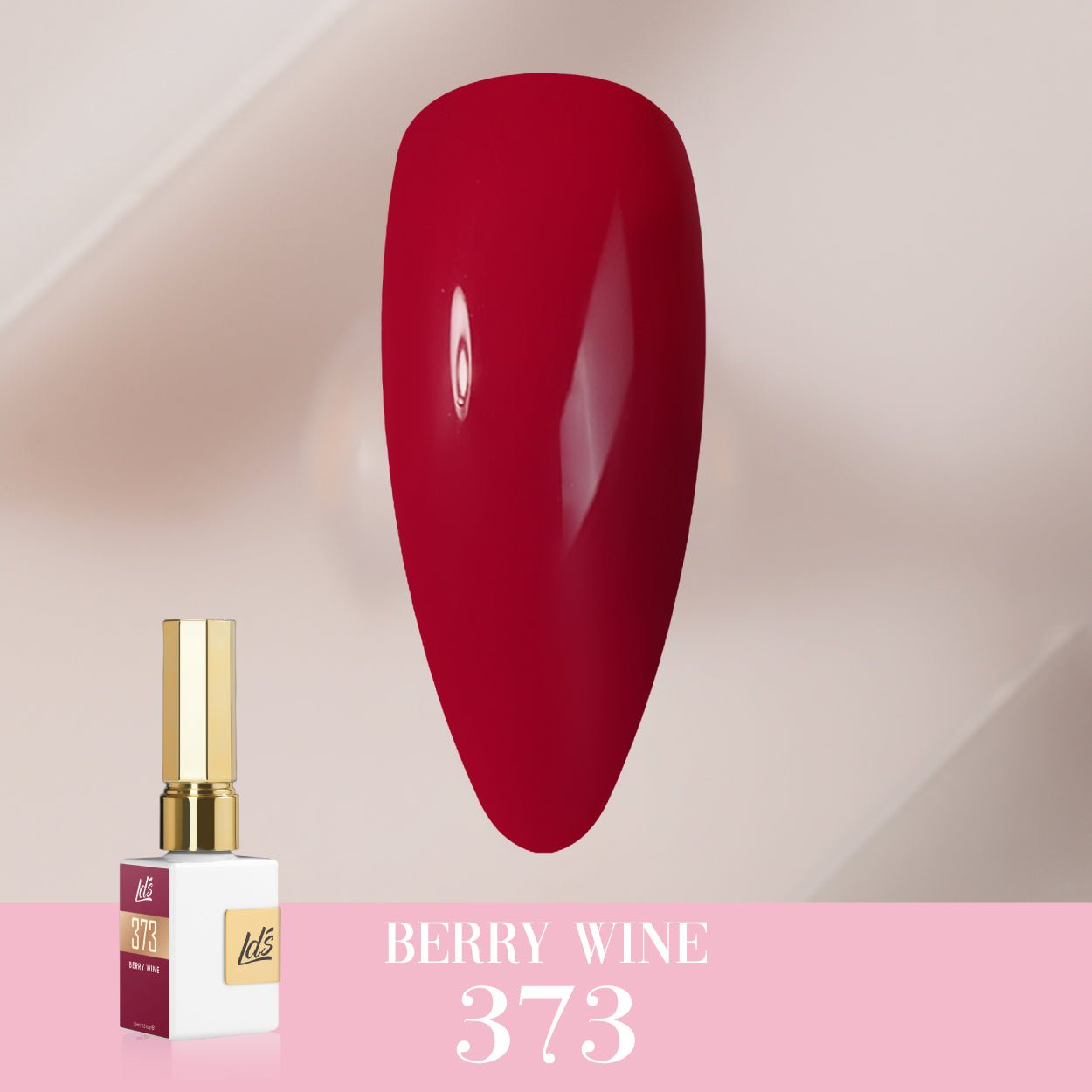 LDS Color Craze Gel Nail Polish - 373 Berry Wine - 0.5oz - DTK Nail Supply