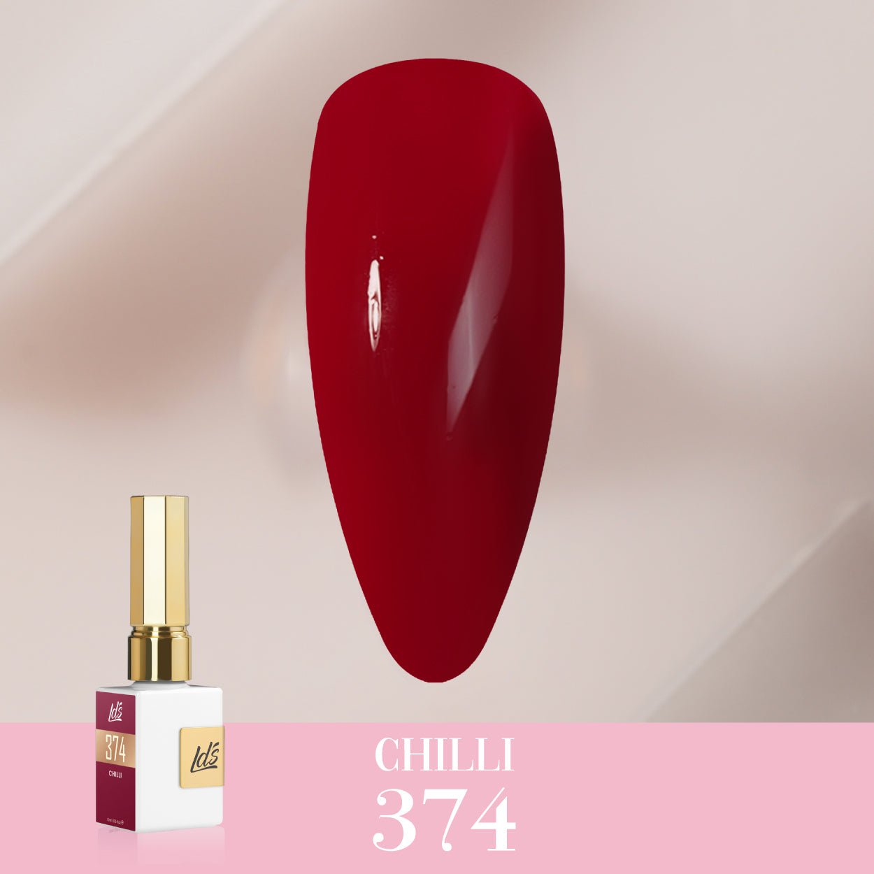 LDS Color Craze Gel Nail Polish - 374 Chilli - 0.5oz - DTK Nail Supply