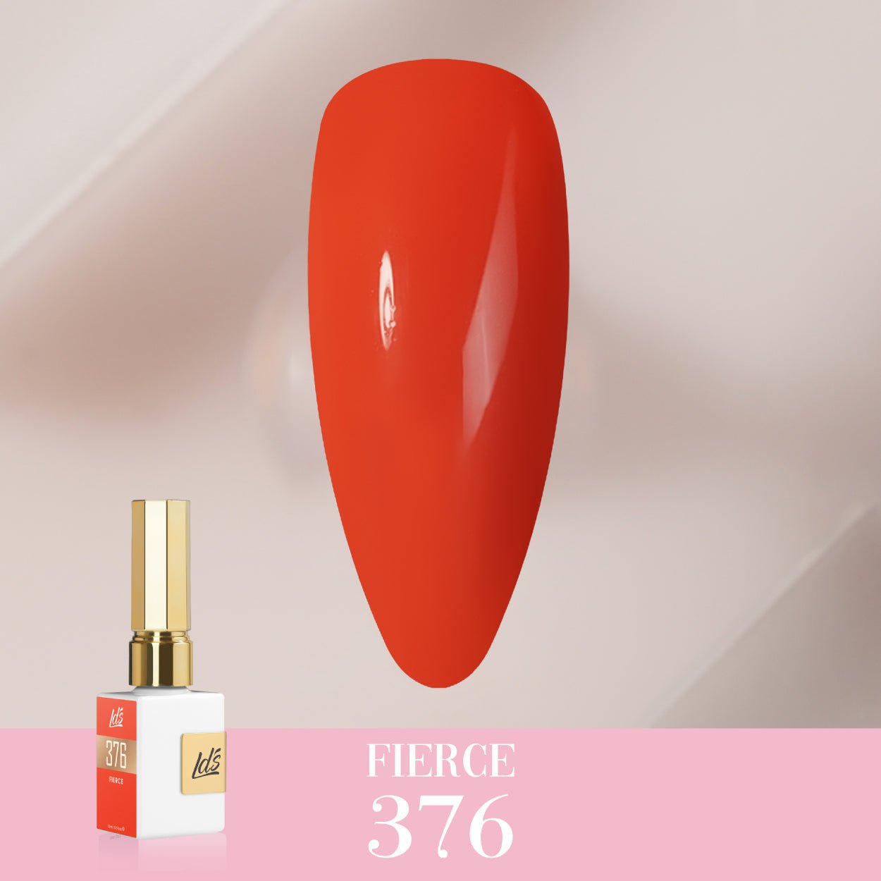 LDS Color Craze Gel Nail Polish - 376 Fierce - 0.5oz - DTK Nail Supply