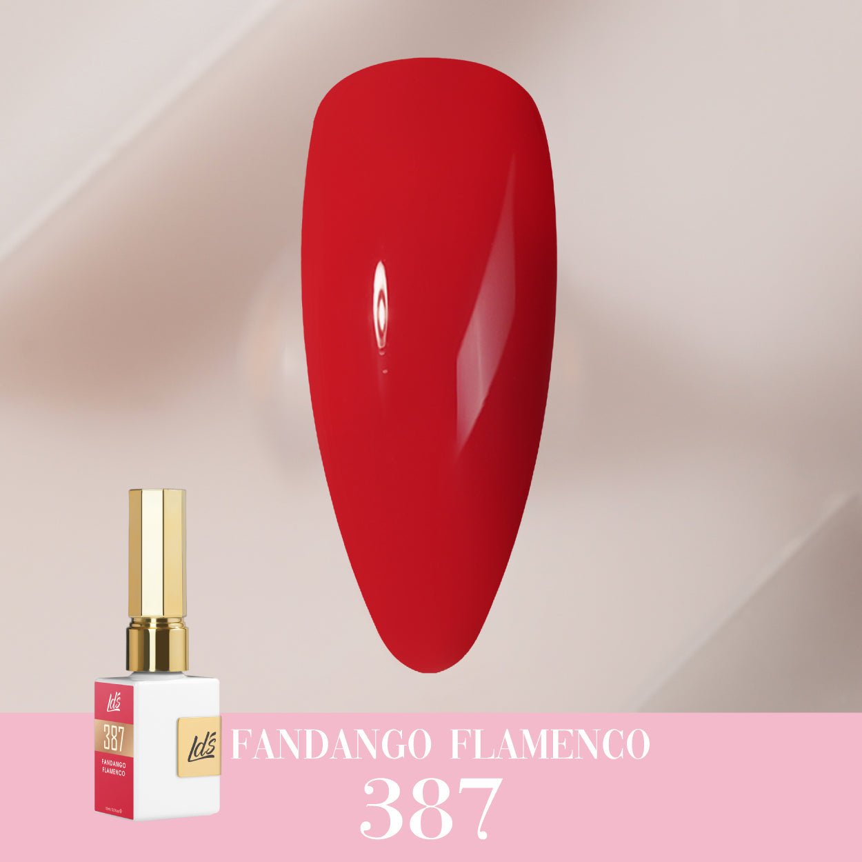LDS Color Craze Gel Nail Polish - 387 Fandango Flamenco - 0.5oz - DTK Nail Supply