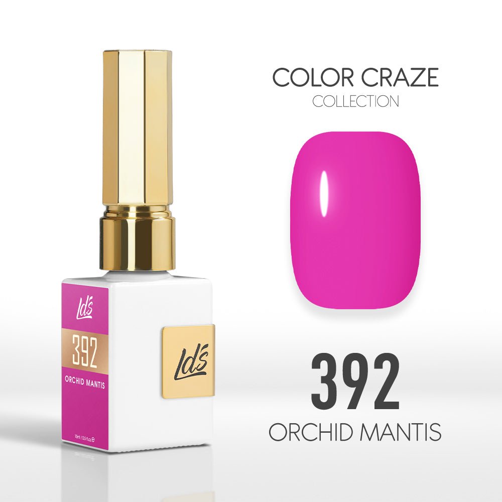 LDS Color Craze Gel Nail Polish - 392 Orchid Mantis - 0.5oz - DTK Nail Supply