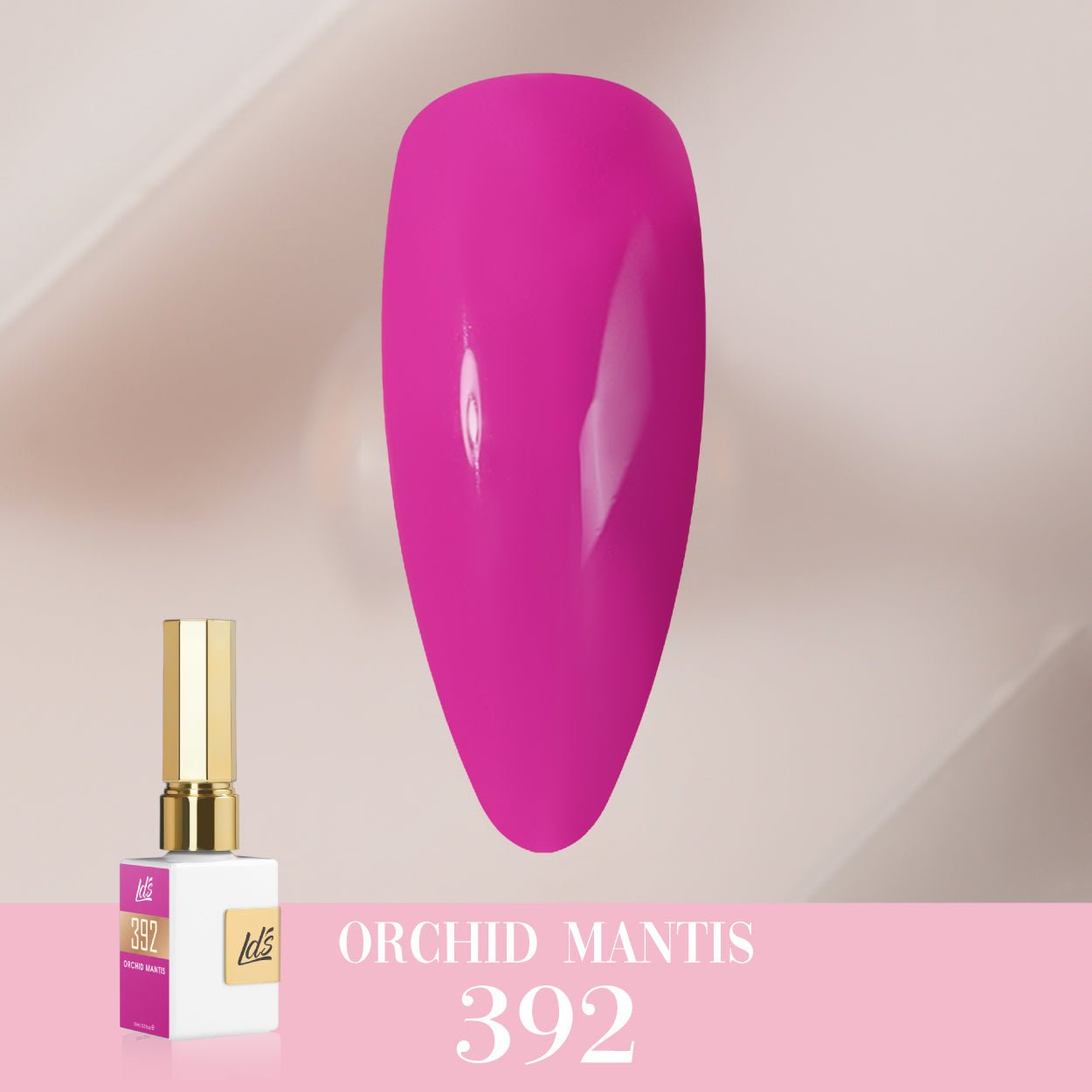 LDS Color Craze Gel Nail Polish - 392 Orchid Mantis - 0.5oz - DTK Nail Supply