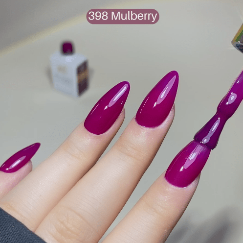 LDS Color Craze Gel Nail Polish - 398 Mulberry - 0.5oz - DTK Nail Supply