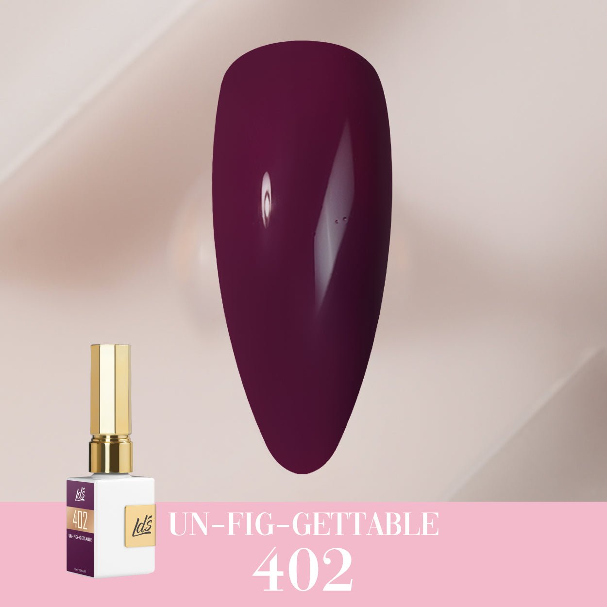 LDS Color Craze Gel Nail Polish - 402 Un - fig - gettable - 0.5oz - DTK Nail Supply