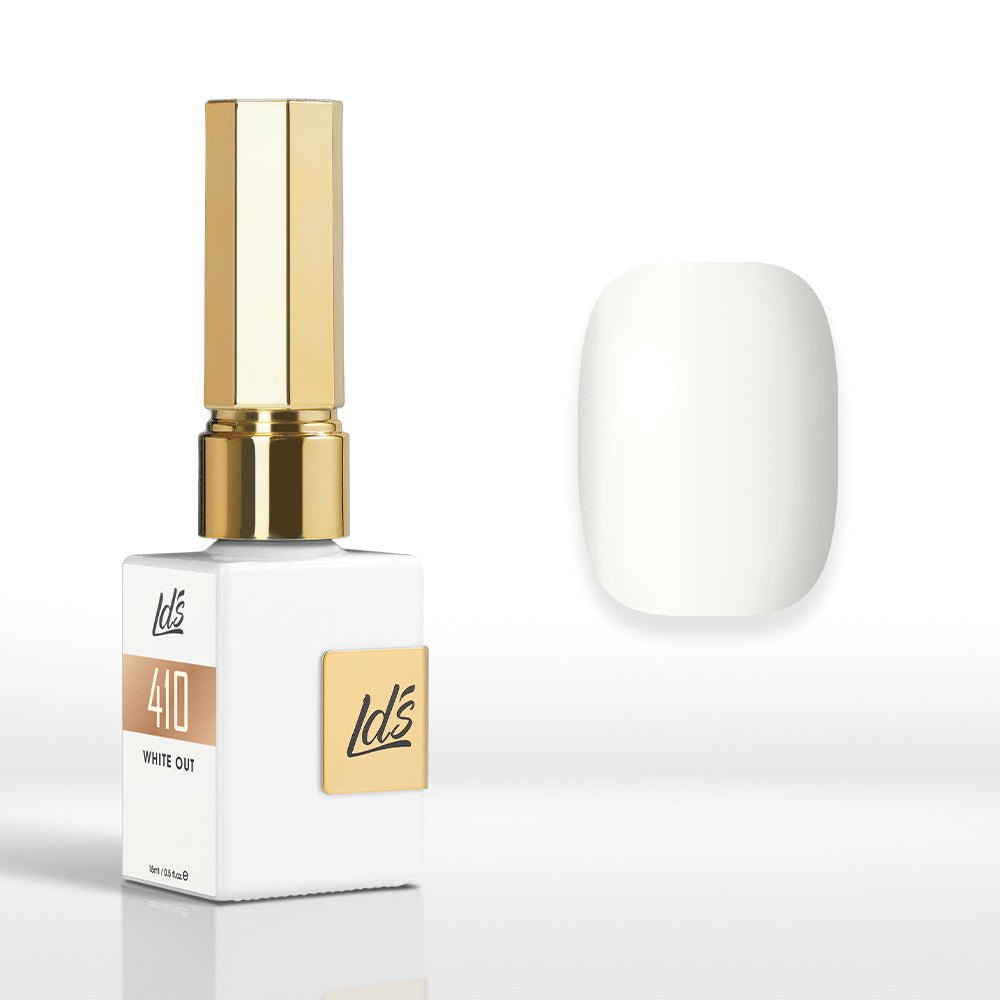 LDS Color Craze Gel Nail Polish - 410 White Out - 0.5oz - DTK Nail Supply