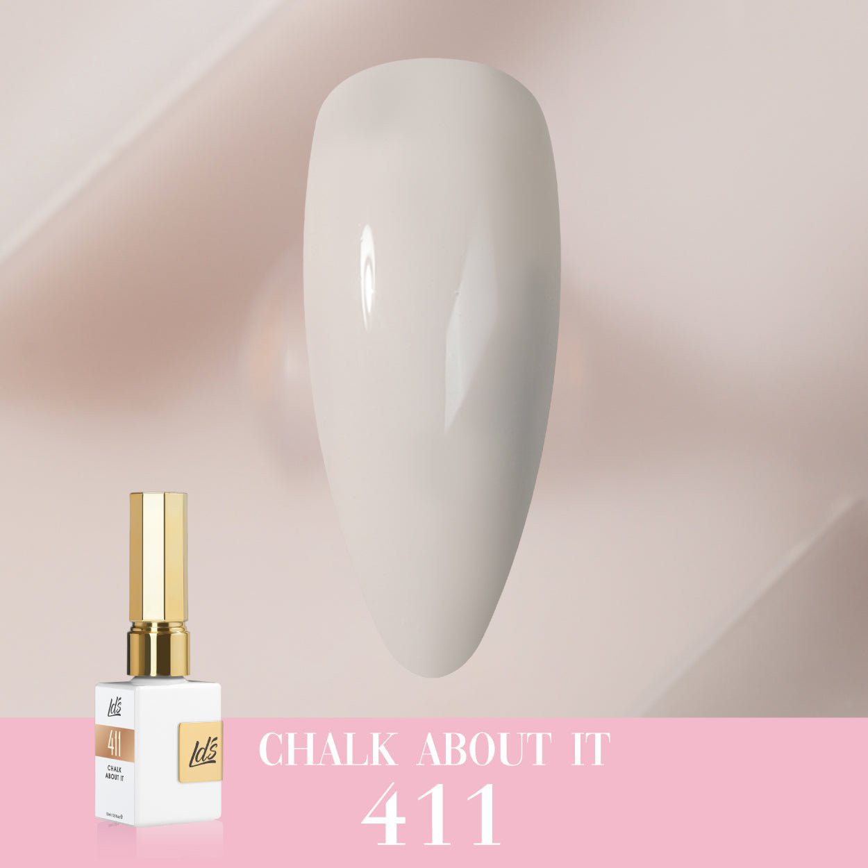 LDS Color Craze Gel Nail Polish - 411 Chalk About It - 0.5oz - DTK Nail Supply