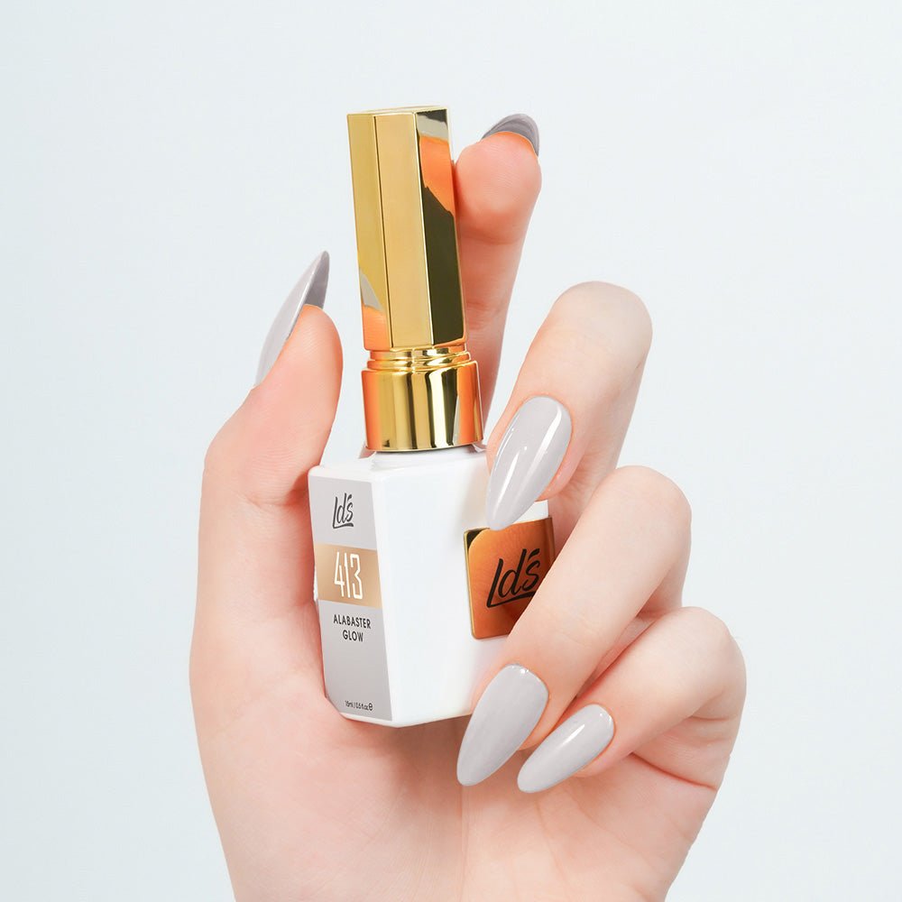 LDS Color Craze Gel Nail Polish - 413 Alabaster Glow - 0.5oz - DTK Nail Supply