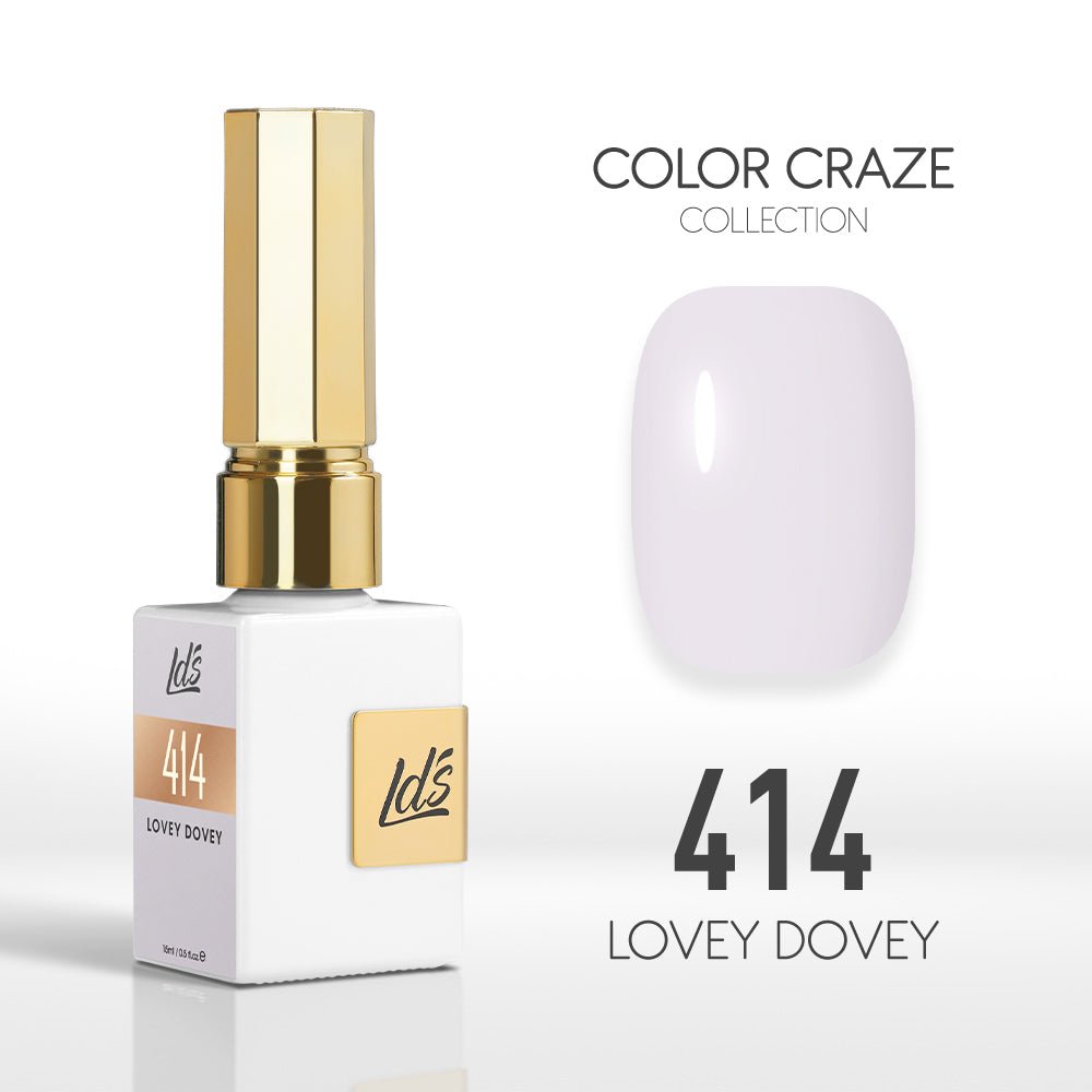LDS Color Craze Gel Nail Polish - 414 Lovey Dovey - 0.5oz - DTK Nail Supply