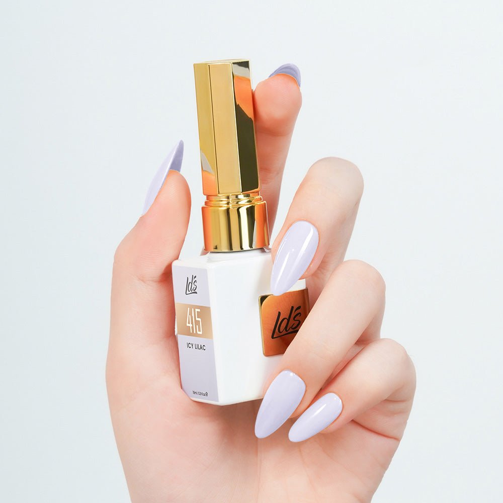 LDS Color Craze Gel Nail Polish - 415 Icy Lilac - 0.5oz - DTK Nail Supply