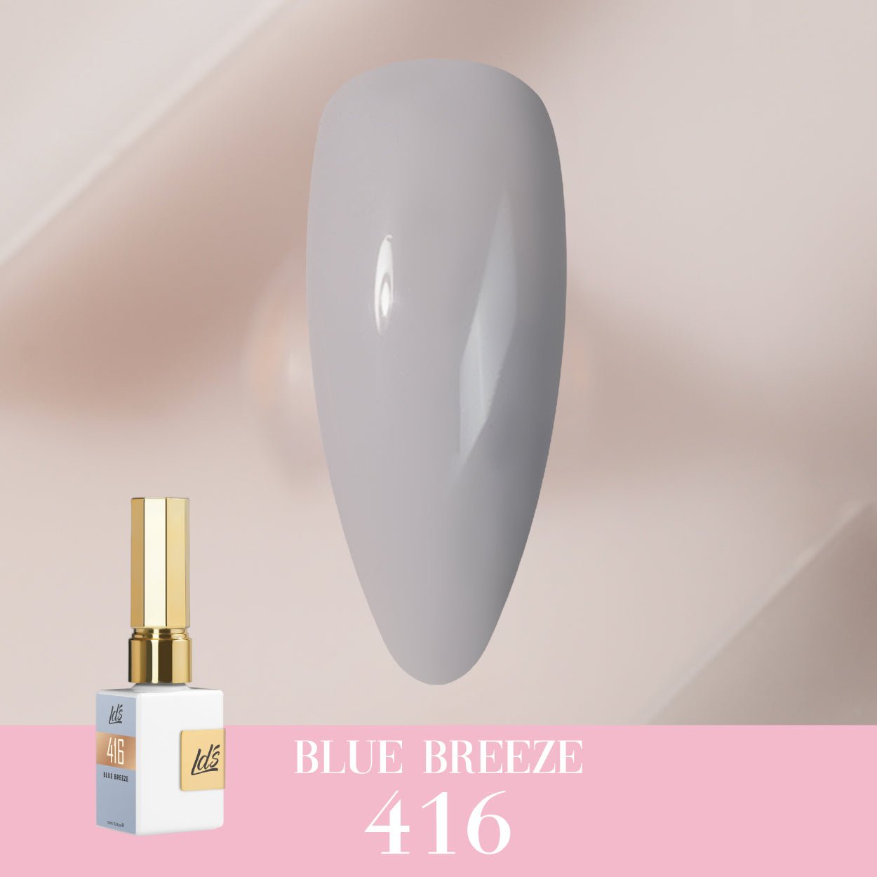 LDS Color Craze Gel Nail Polish - 416 Blue Breeze - 0.5oz - DTK Nail Supply