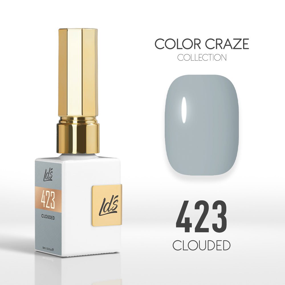 LDS Color Craze Gel Nail Polish - 423 Clouded - 0.5oz - DTK Nail Supply