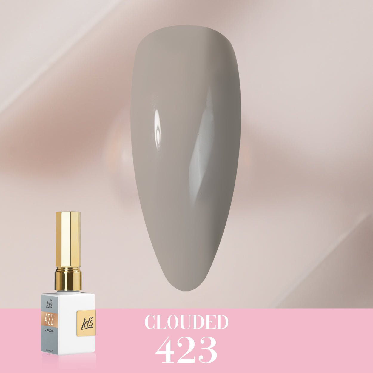 LDS Color Craze Gel Nail Polish - 423 Clouded - 0.5oz - DTK Nail Supply