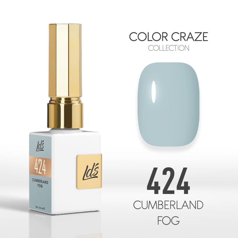 LDS Color Craze Gel Nail Polish - 424 Cumberland Fog - 0.5oz - DTK Nail Supply