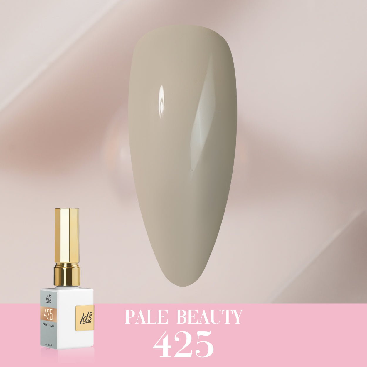 LDS Color Craze Gel Nail Polish - 425 Pale Beauty - 0.5oz - DTK Nail Supply