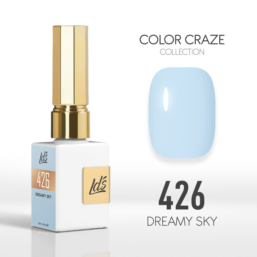 LDS Color Craze Gel Nail Polish - 426 Dreamy Sky - 0.5oz - DTK Nail Supply