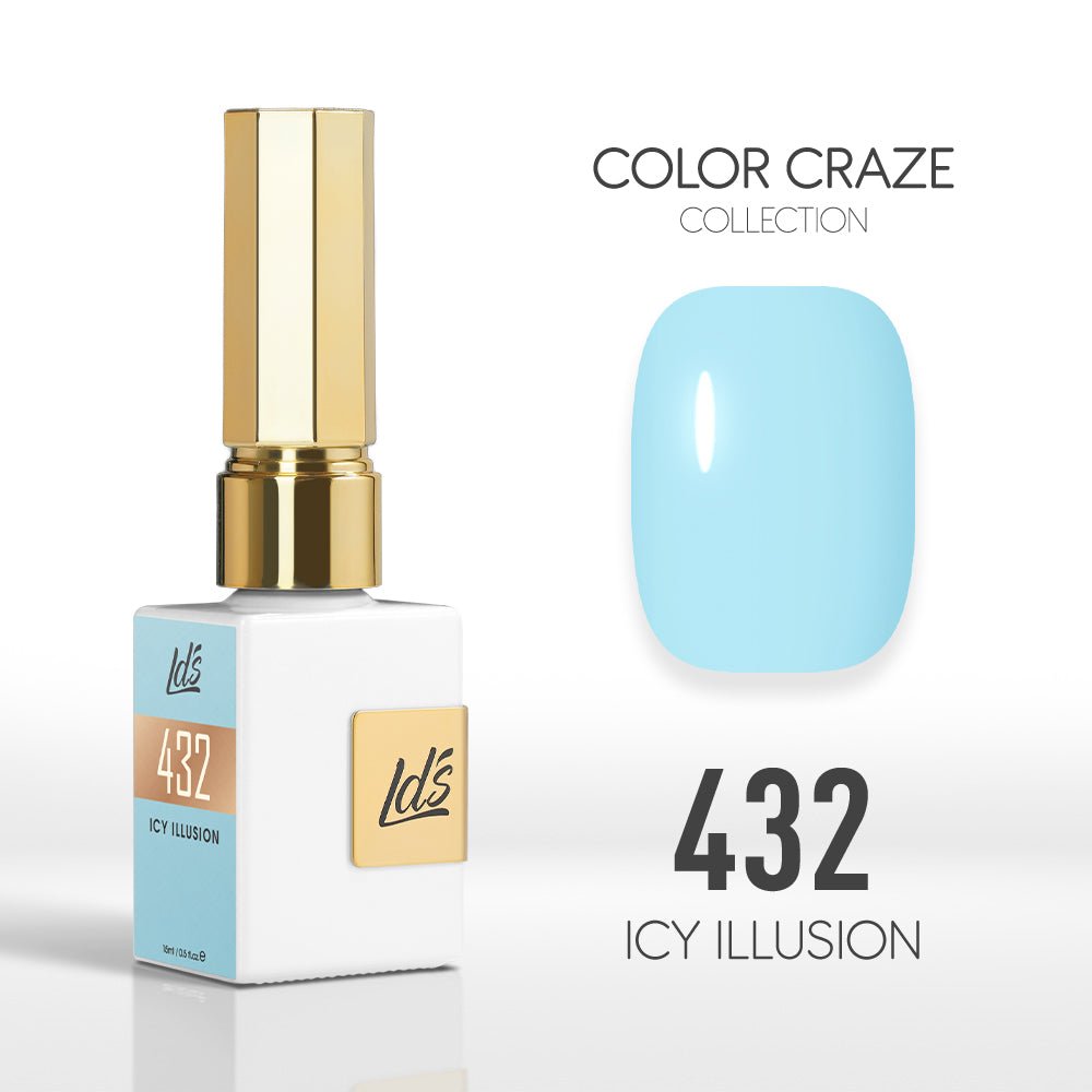 LDS Color Craze Gel Nail Polish - 432 Icy Illusion - 0.5oz - DTK Nail Supply