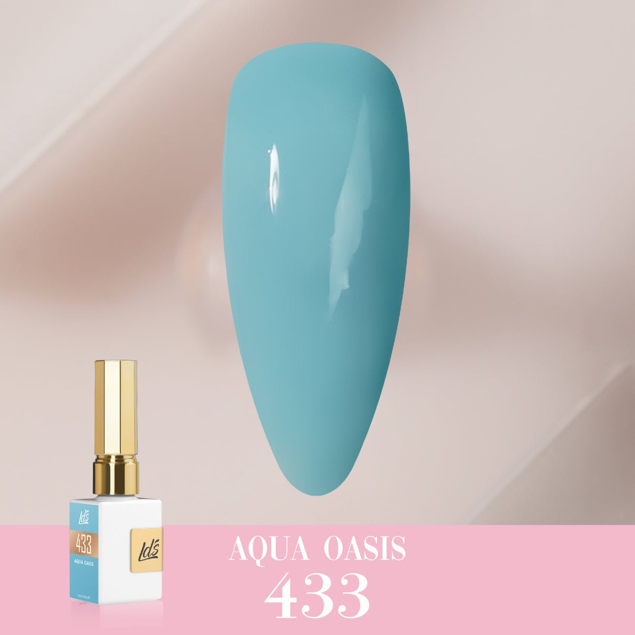 LDS Color Craze Gel Nail Polish - 433 Aqua Oasis - 0.5oz - DTK Nail Supply